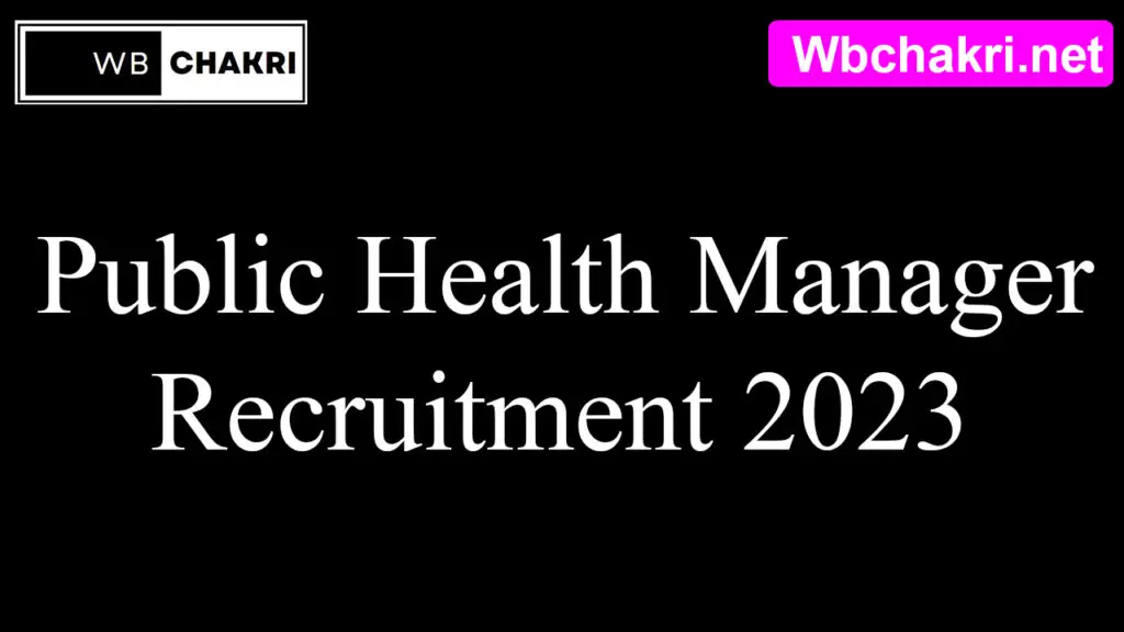 Public Health Manager